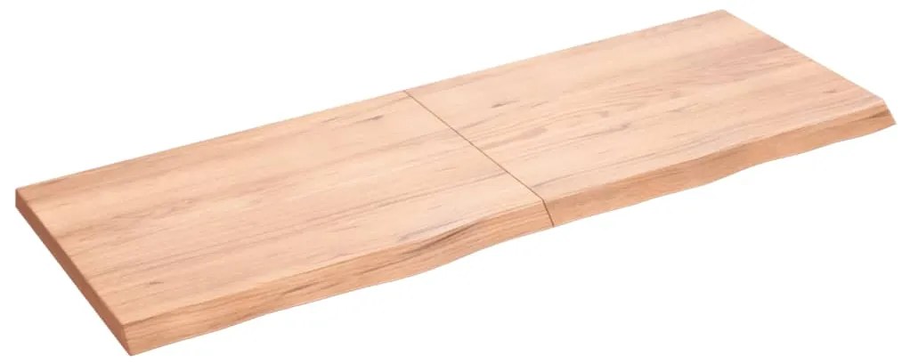 vidaXL Prateleira de parede 140x50x(2-4) cm carvalho tratado castanho