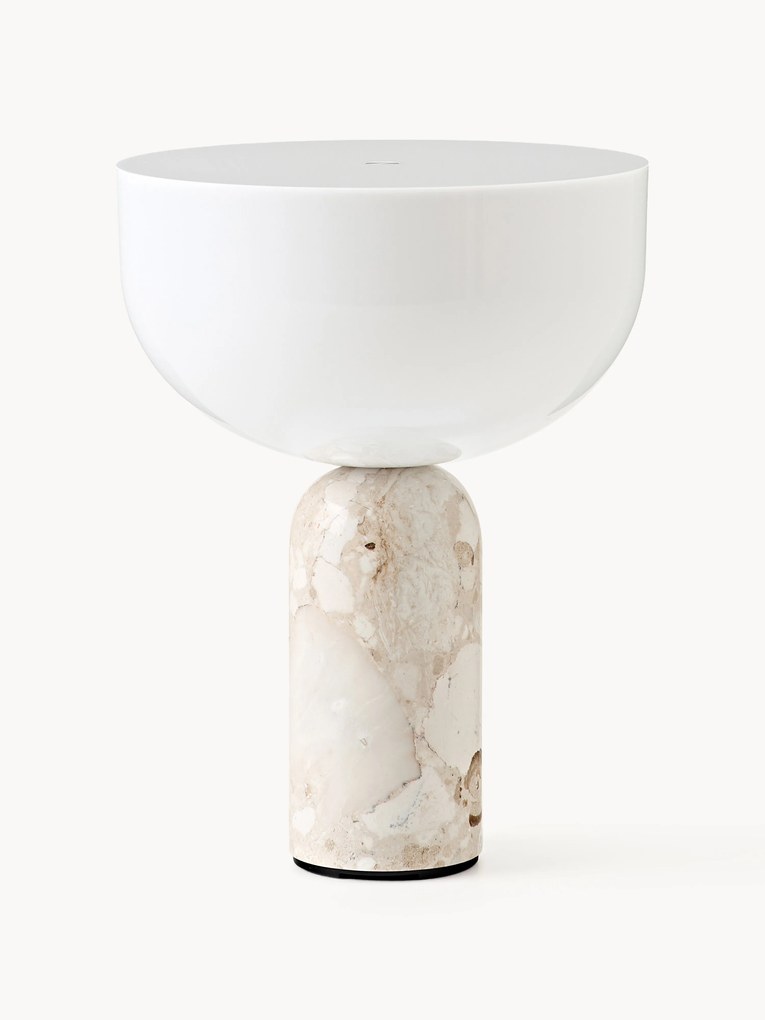 Candeeiro de mesa LED pequeno portátil e regulável em mármore Kizu