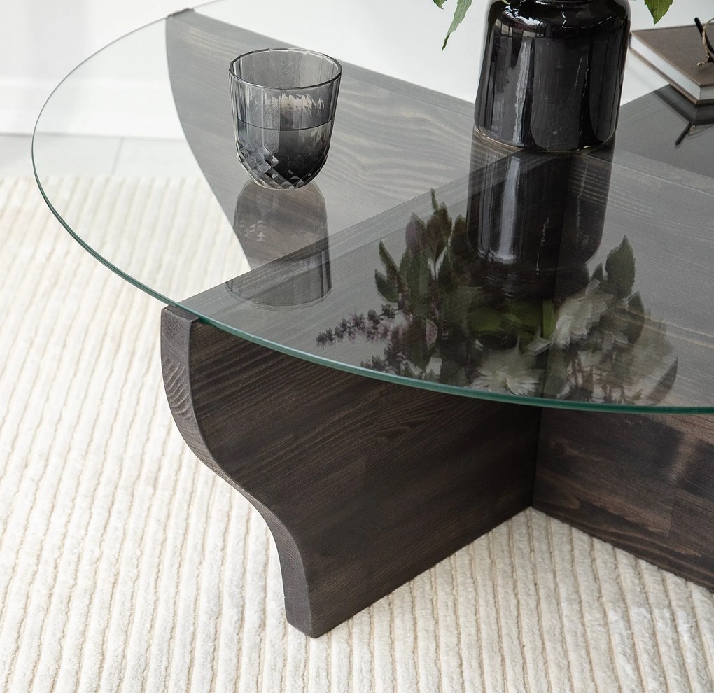 Mesa de Café Amphora – Antracite – 92x36x92 cm