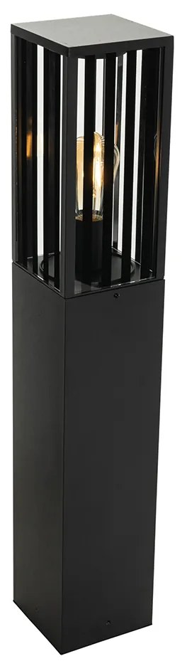 Candeeiro de pé exterior moderno preto 80 cm IP44 - Dijon Moderno