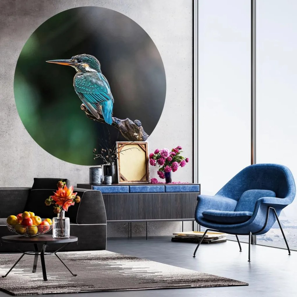 Papel de parede circular "The Kingfisher" 142,5 cm