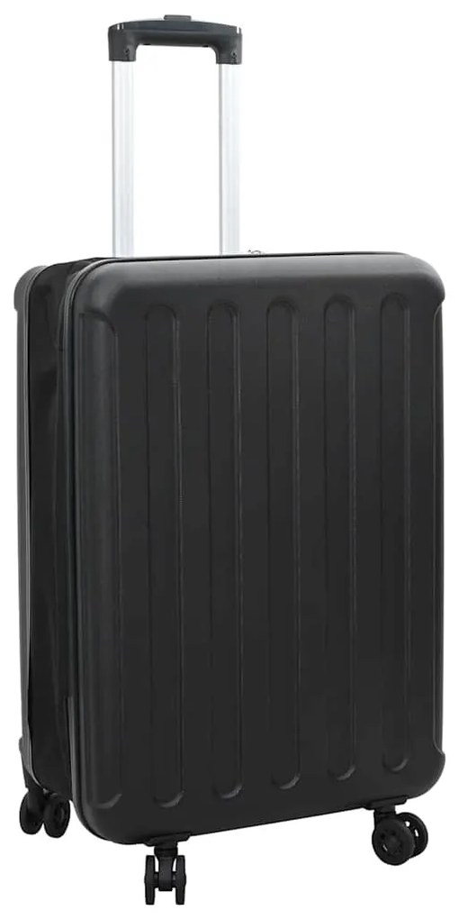 vidaXL Mala Dobrável Shell Duro 20'' Preta 34x23x55,5 cm ABS