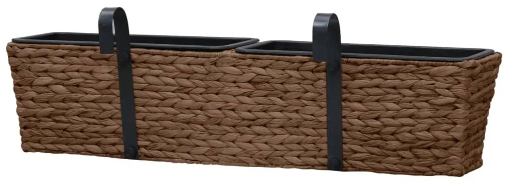 Floreiras de pendurar 2 pcs jacinto de água castanho