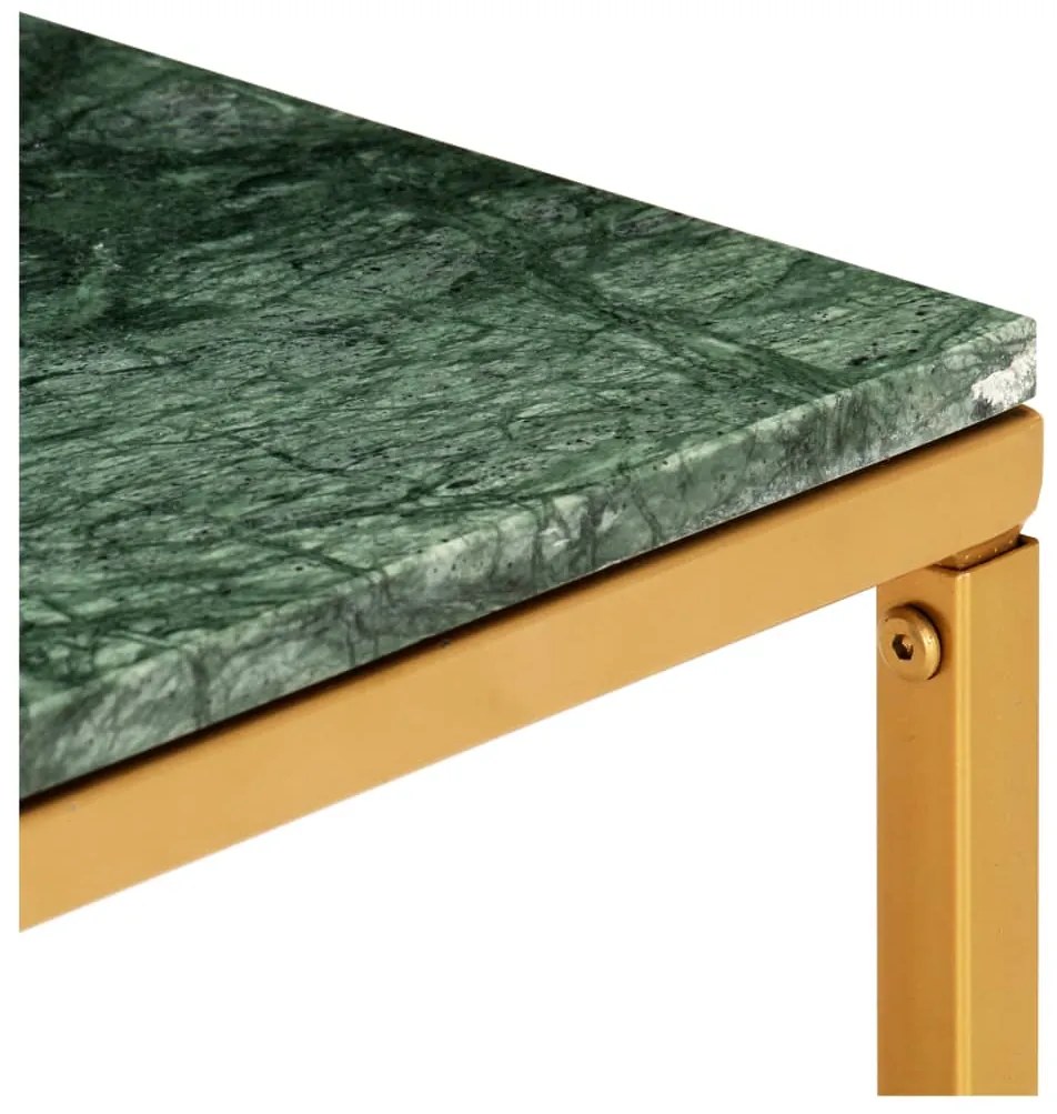 Mesa de centro 60x60x35cm pedra genuína textura mármore verde