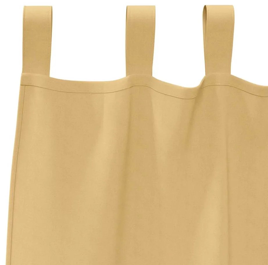 Cortinas com cortinas 2 pcs Bege 260 x 140 cm Poliéster
