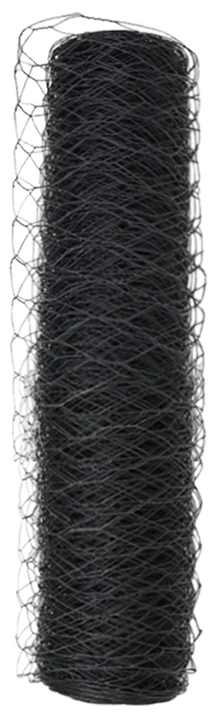Cerca Hexagonal Cinza 0.8x25 m Aço