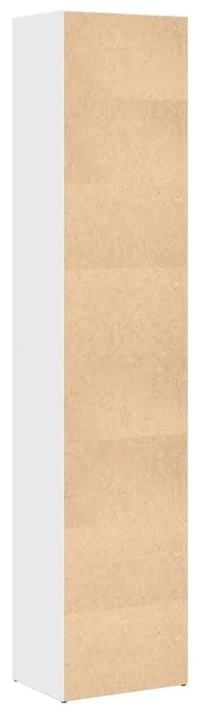 Estante 40x30x189 cm derivados de madeira branco brilhante