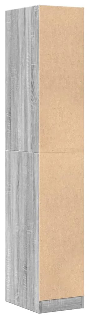 Móvel boticário 30x41x174,5cm derivados madeira cinzento sonoma