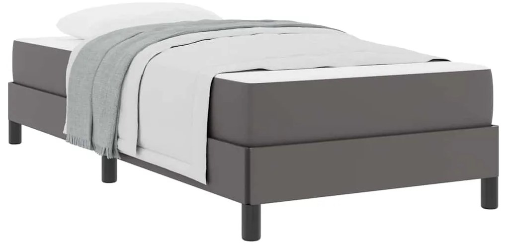 Cama Outros Cinzeto 100 x 200 cm Couro sintético