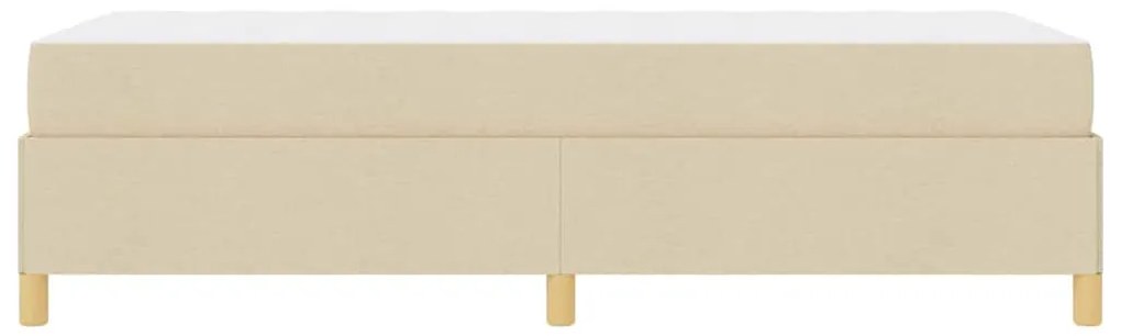 Cama Box Outros Branco e Creme 90 x 190 cm tecido