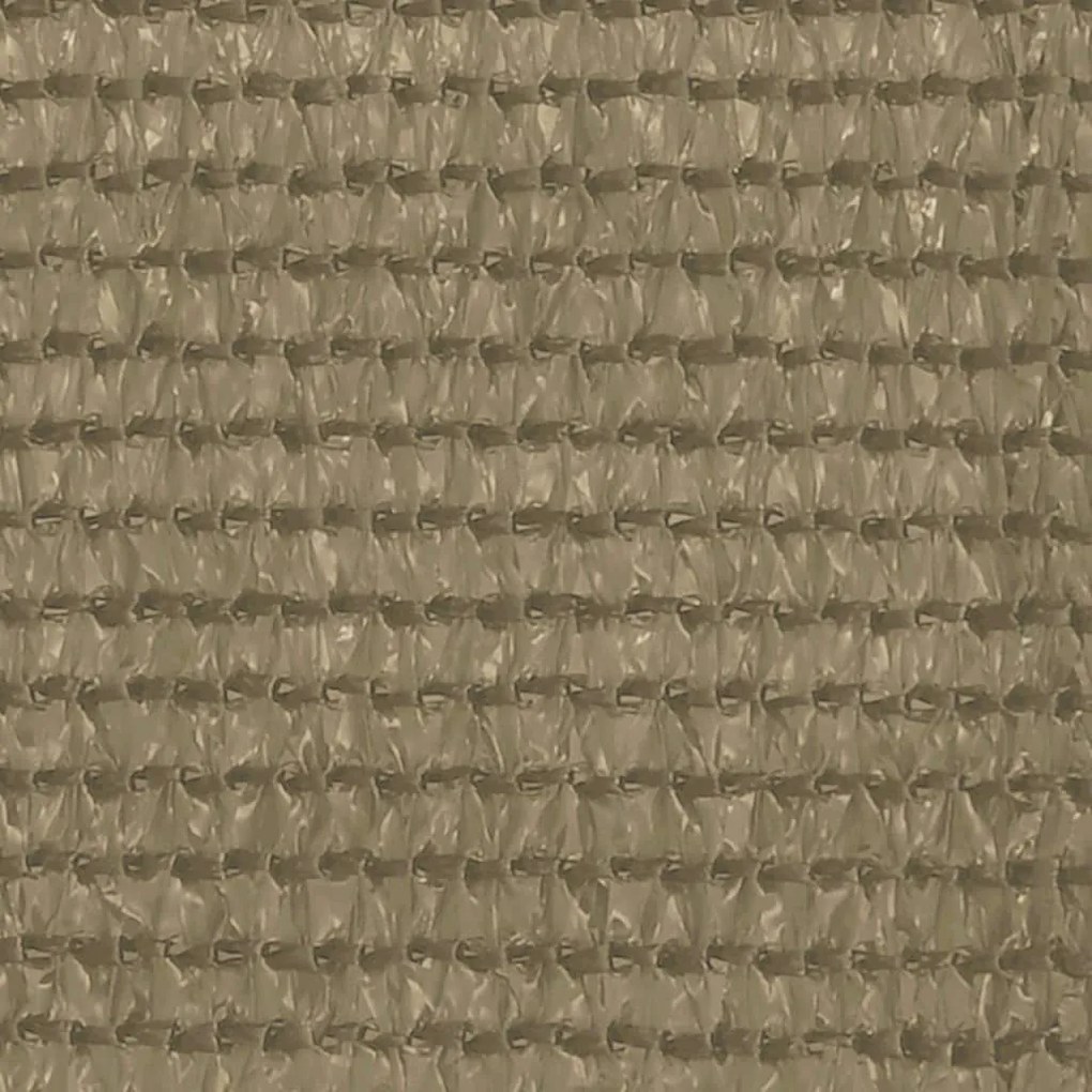 Tela de varanda 120x500 cm PEAD cinzento-acastanhado