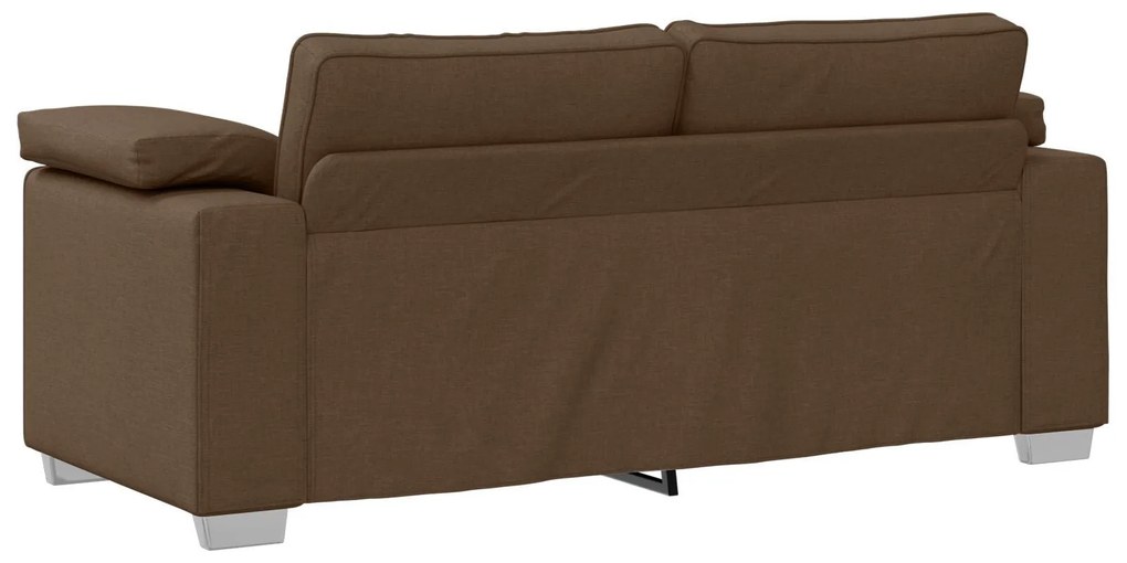 Sofá Loveseat Castanho 140 cm Tecido