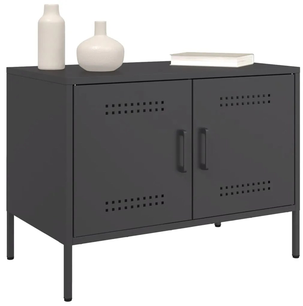 Móvel de TV 68x39x50,5 cm aço preto