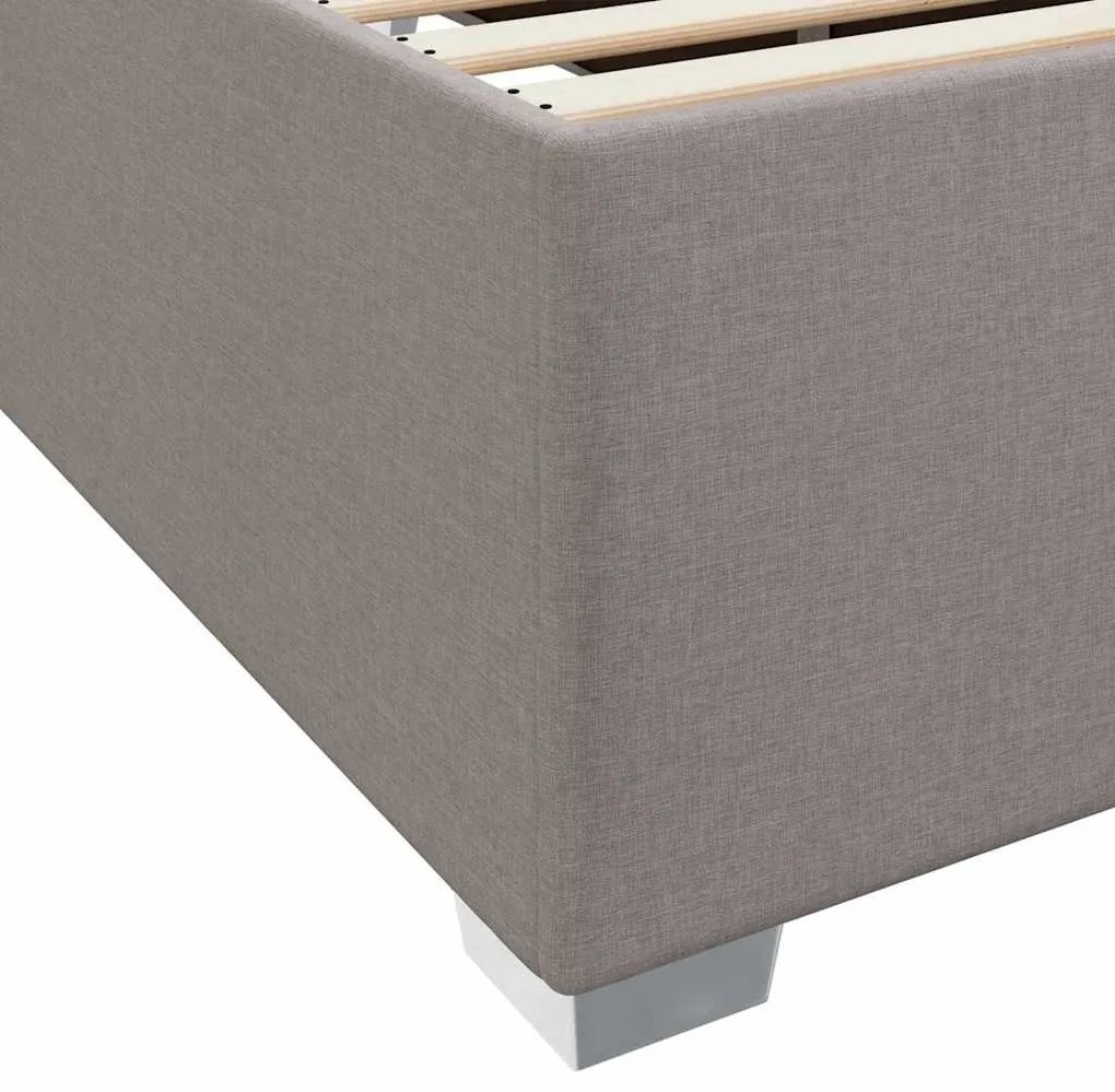 Estrutura da Cama Cinzento-acastanhado 90 x 190 cm tecido