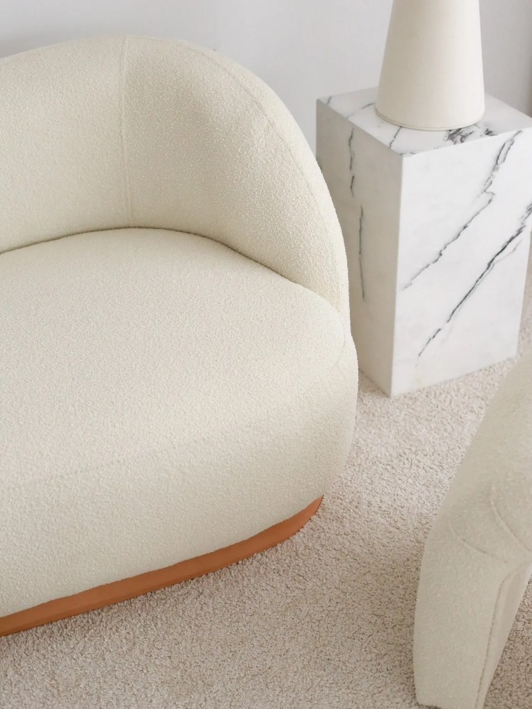 Sofá de 3 Lugares Slon – Branco – 225x75x88 cm