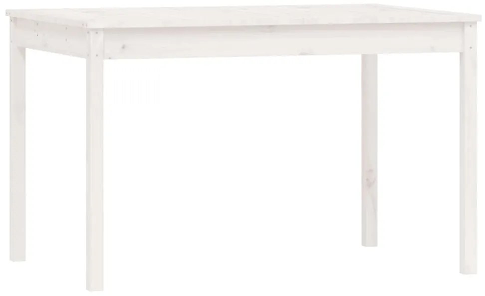 5 pcs conj. de jantar p/ jardim madeira de pinho maciça branco