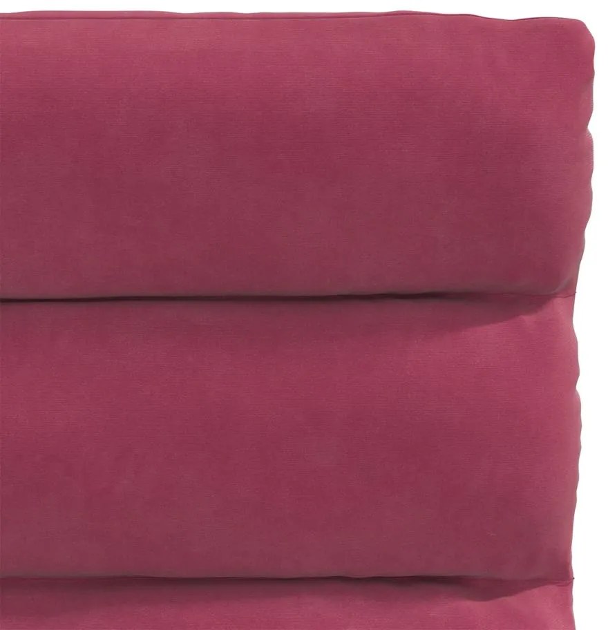 Cadeiras de jantar 4 pcs veludo vermelho tinto