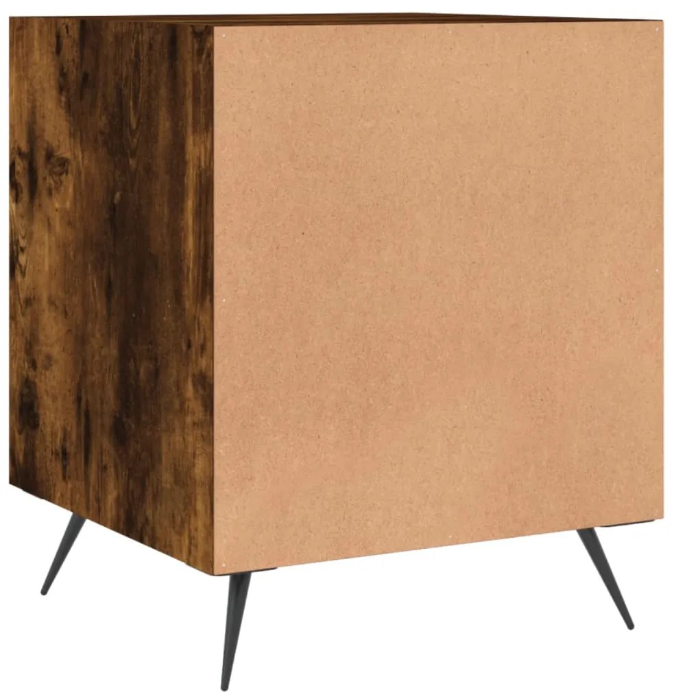 Mesa cabeceira 40x40x50 cm derivados de madeira carvalho fumado