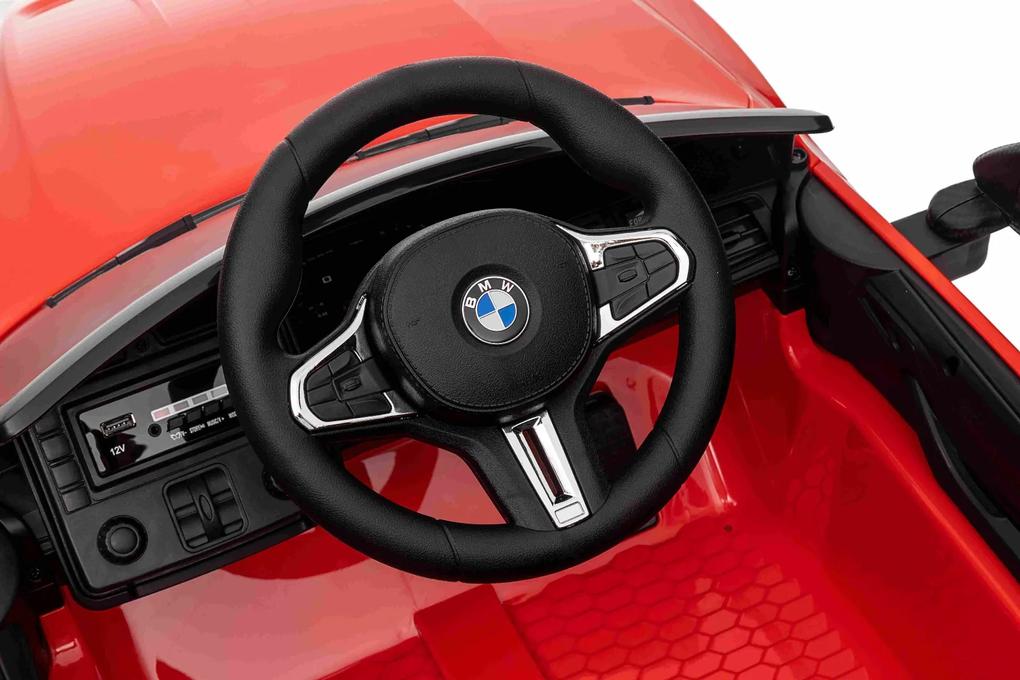 Carro elétrico para crianças BMW M4, controle remoto 2,4 GHz, entrada USB / Aux, suspensão, bateria 12V, luzes LED, motor 2 X, licença ORIGINAL Preto