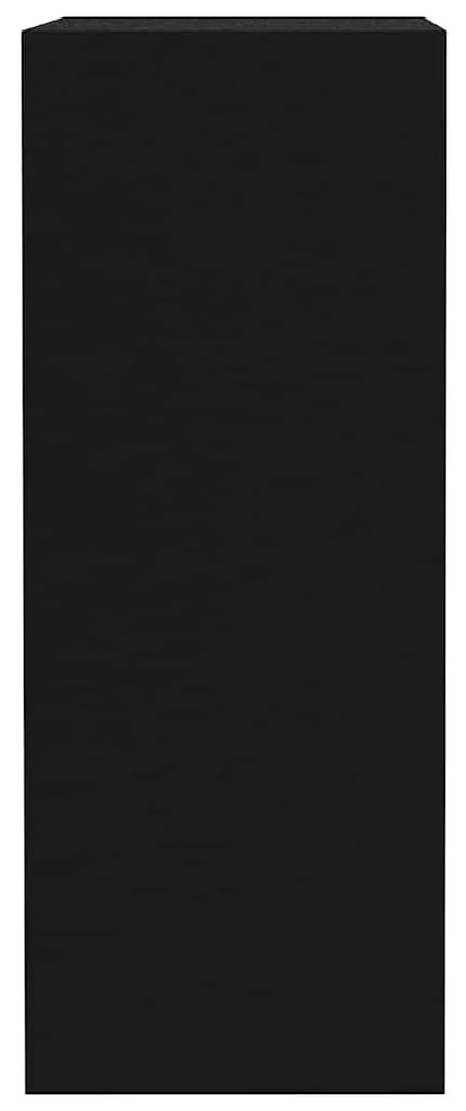 Estante com 2 prateleiras 40x30x76,5 cm contraplacado preto