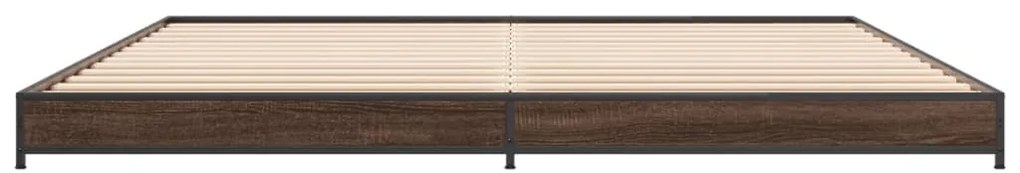 Estrutura de cama 200x200cm derivados madeira/metal