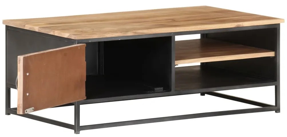 Mesa de centro 90x50x35 cm madeira de acácia maciça