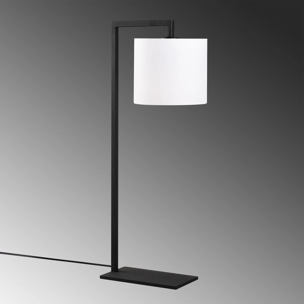 Candeeiro de Mesa Profil – Branco/Preto – 27 x 20 cm