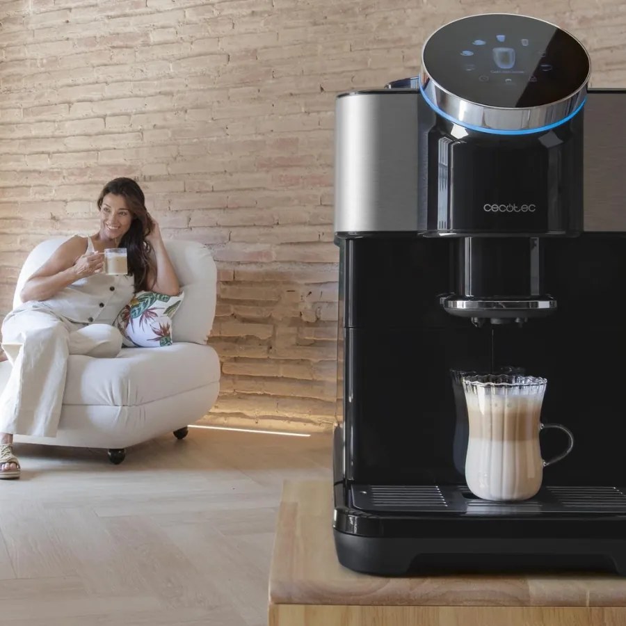 Máquina de café automática compacta Cremmaet Spin com 19 bares e Thermoblock