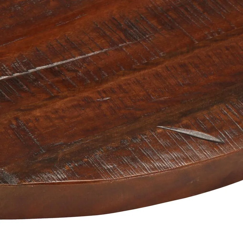 Tampo de mesa redondo Ø80x2,5cm madeira recuperada maciça