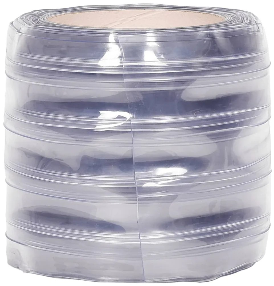 Cortina de porta 200 mm x 1,6 mm 25 m PVC transparente