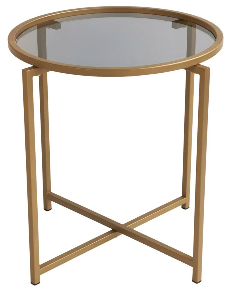 Mesa de Centro S407K – Dourado Fumado – 50x50x50 cm