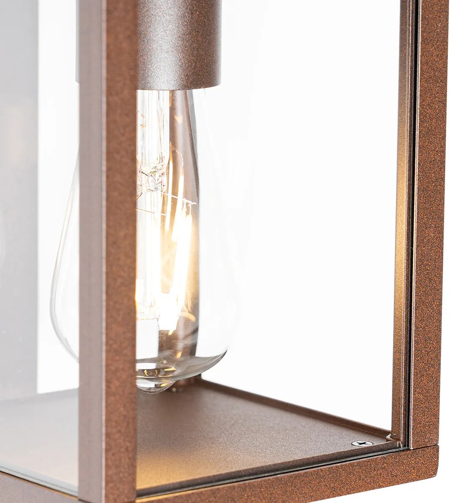 Lanterna de parede inteligente para exterior castanho ferrugem IP44 incl. WiFi ST64 - Charlois