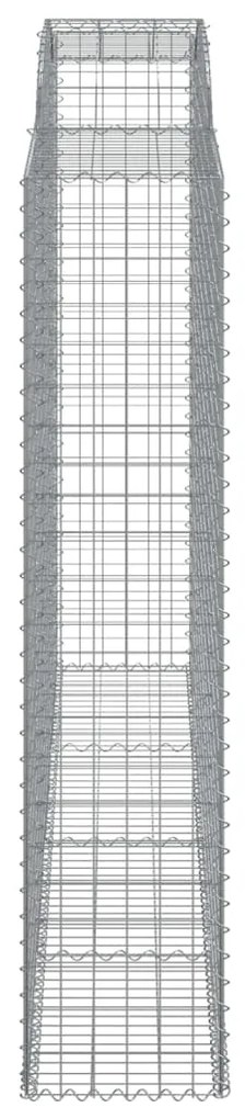 Cestos gabião arqueados 10 pcs 300x50x220/240 ferro galvanizado