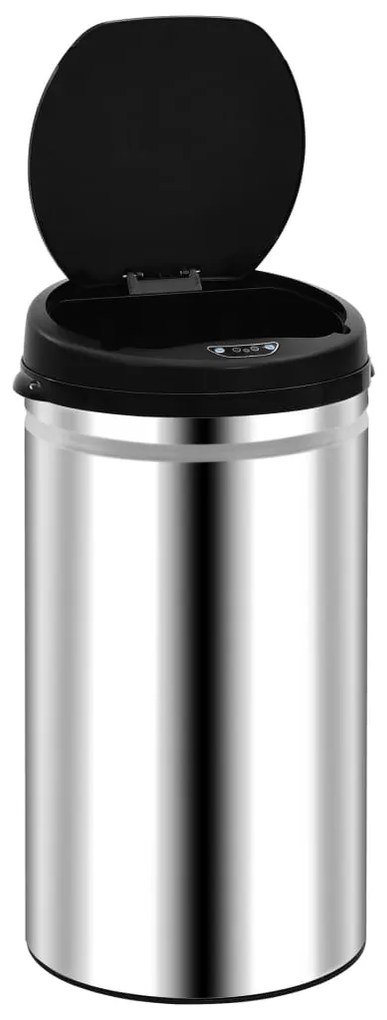 Caixote do lixo com sensor automático 50 L aço inoxidável