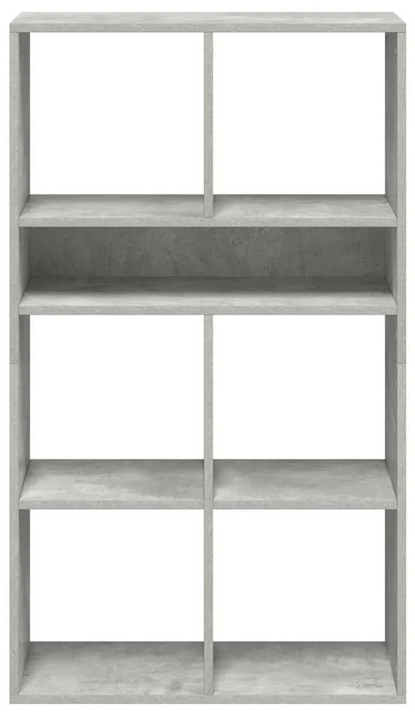 Estante cinzento cimento 66x31x112 cm derivados de madeira