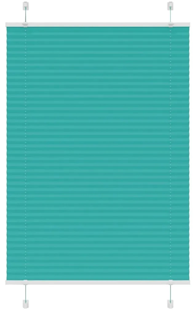 Gasolina verde Plissada Cega 100x150 cm Largura Tecido 99,4 cm