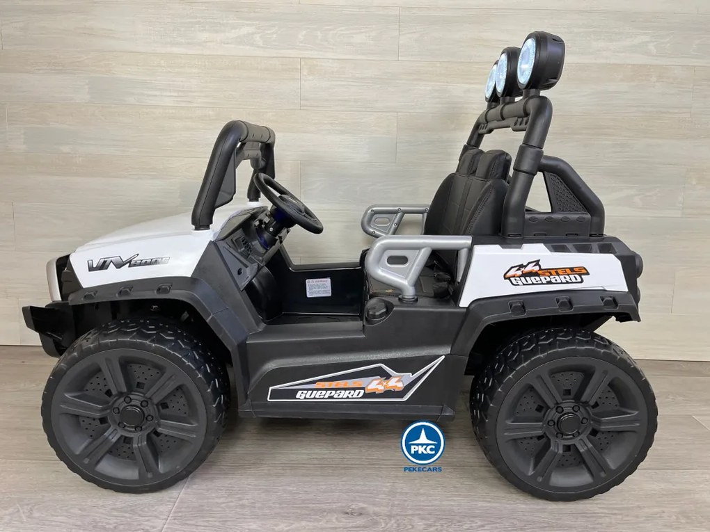 Carro eletrico crianças Todo terreno buggy guepard 2 Lugares branco