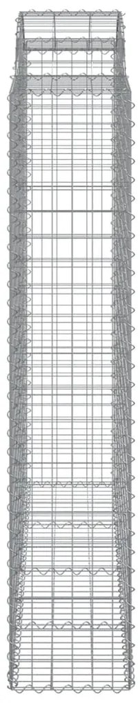 Cestos gabião arqueados 8pcs 200x50x200/220cm ferro galvanizado