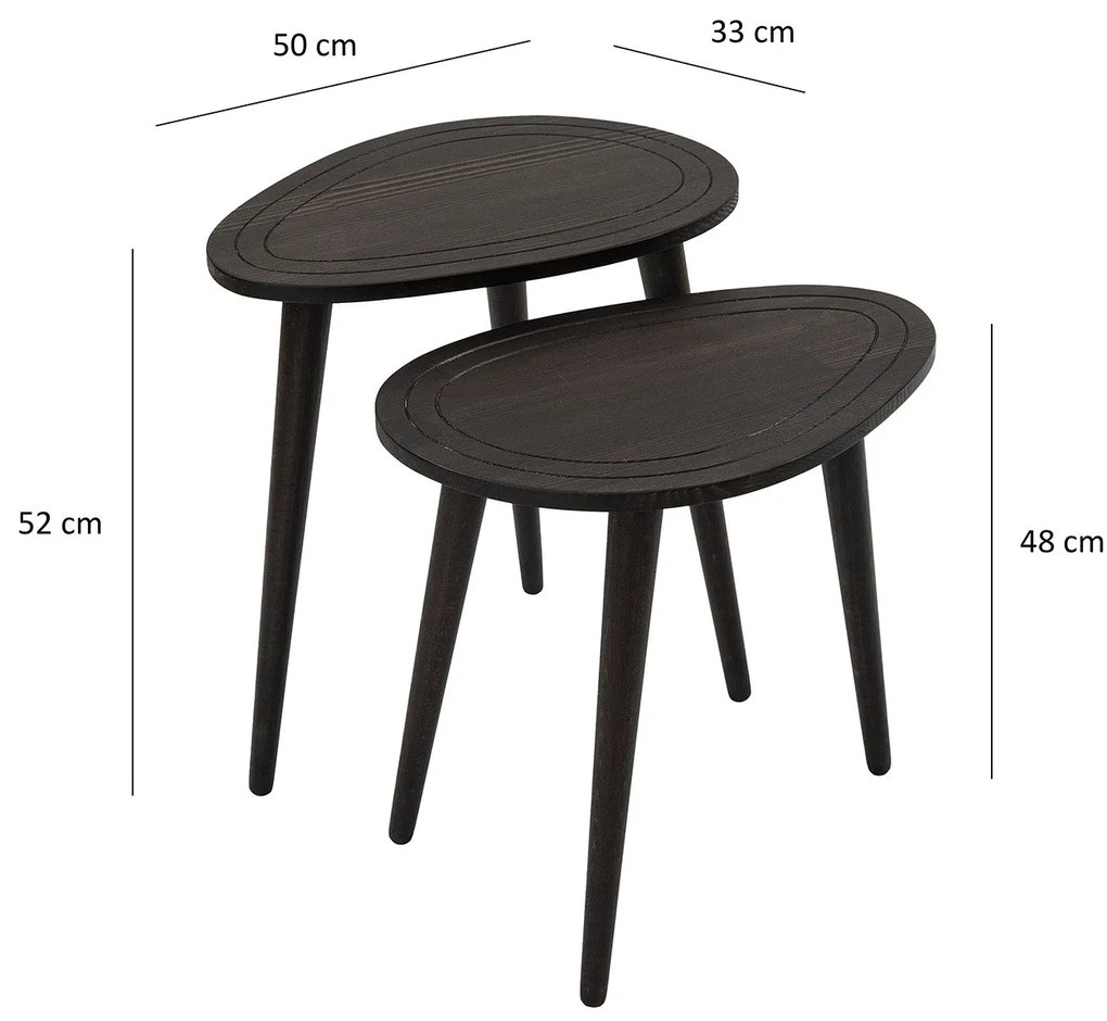 Mesa de Apoio Sweet – Antracite – 50x48x33 cm / 50x52x33 cm