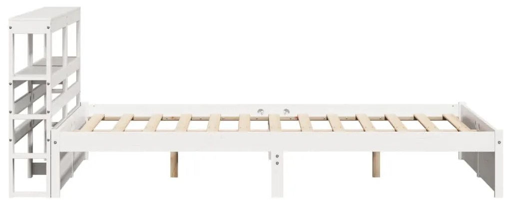 Estrutura de cama c/ cabeceira sem colchão 160x200 cm branco