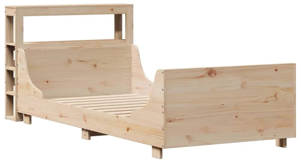 Cama sem colchão 75x190 cm madeira de pinho maciça