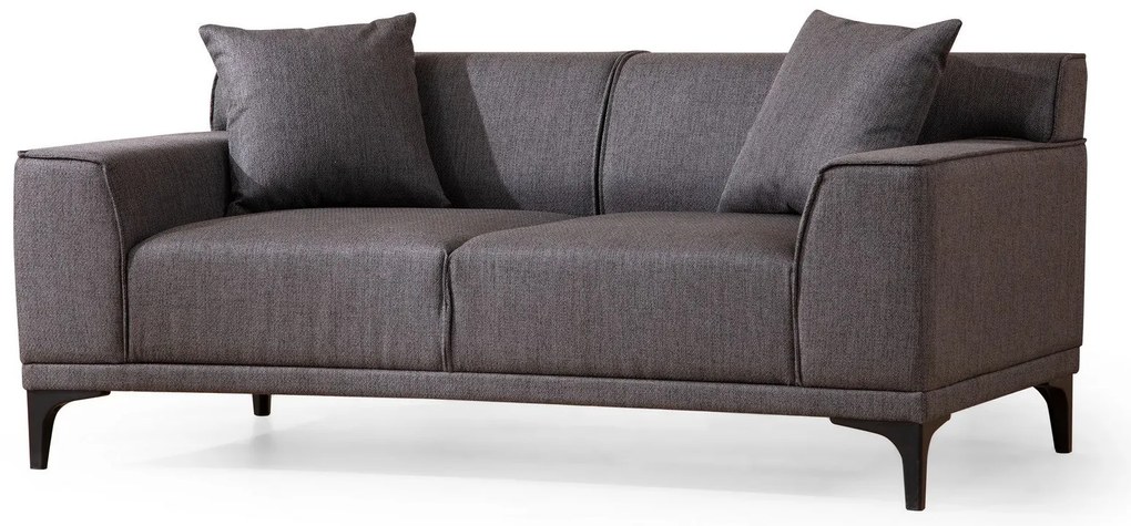 Sofá de 2 Lugares Petra – Antracite – 165x87x86 cm