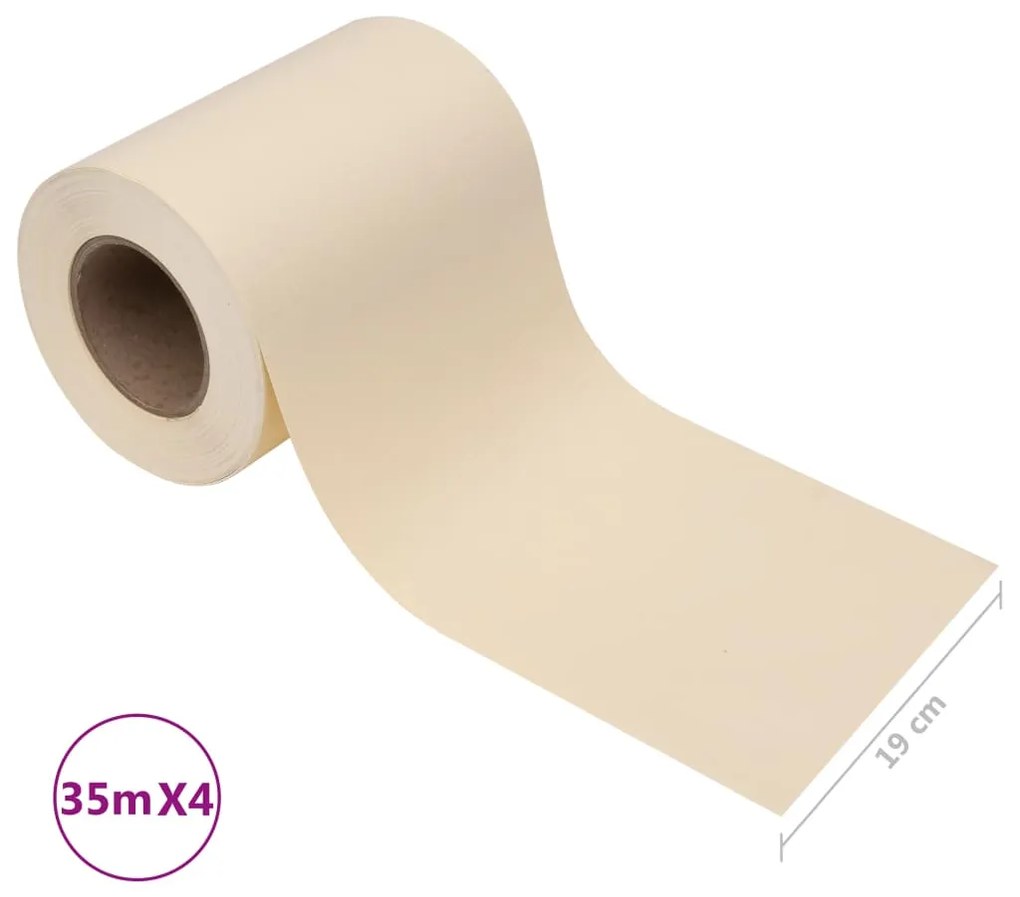 Painéis de privacidade para jardim 4 pcs 35x0,19 m PVC creme