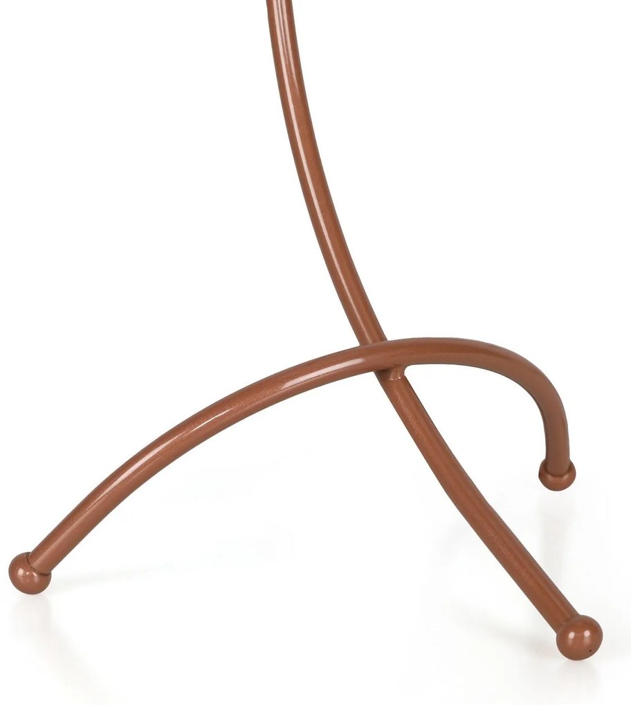 Candeeiro de Mesa Yay – Branco e Cobre – 23 x 18 cm