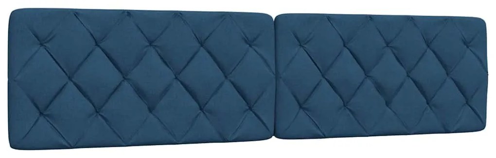 Cama com colchão 200x200 cm tecido azul