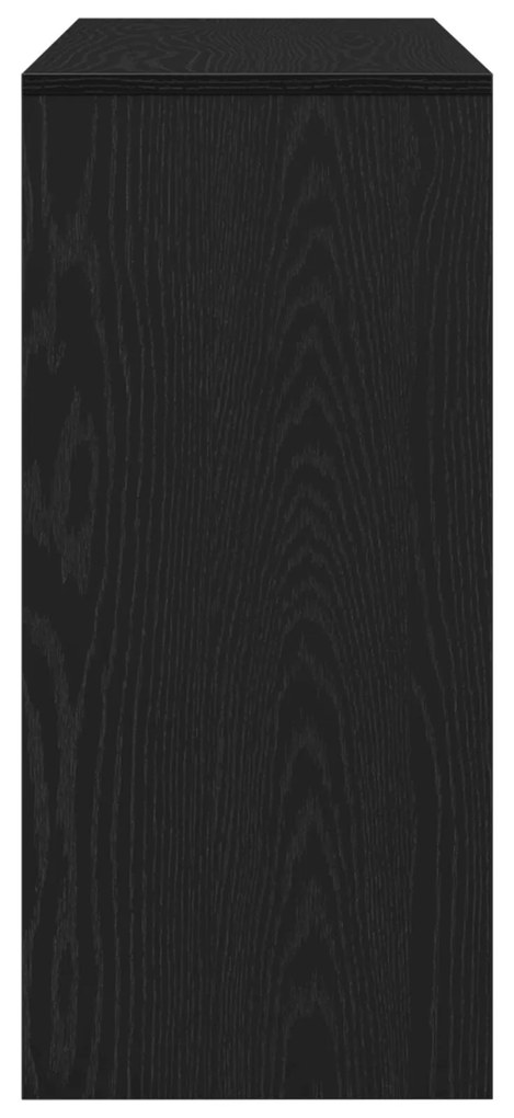 Mesa Console de Carvalho Preto vidaXL - 100x35x76.5 cm - Madeira de en