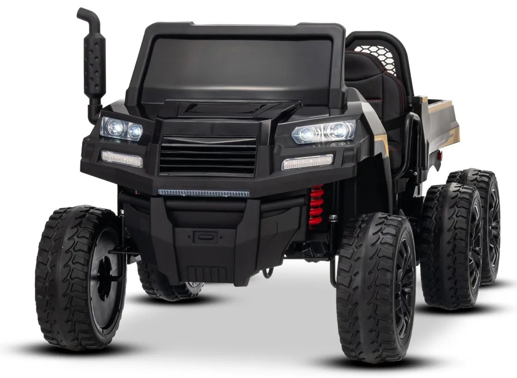 Carro elétrico para crianças RIDER 24V com tração nas quatro rodas (4X 200W), 2 Lugares bateria de lítio, rodas EVA, assento duplo em couro sintético