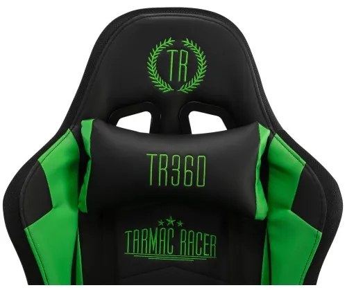 DUDECO - Cadeira Gaming Turbo LED Preto e Verde
