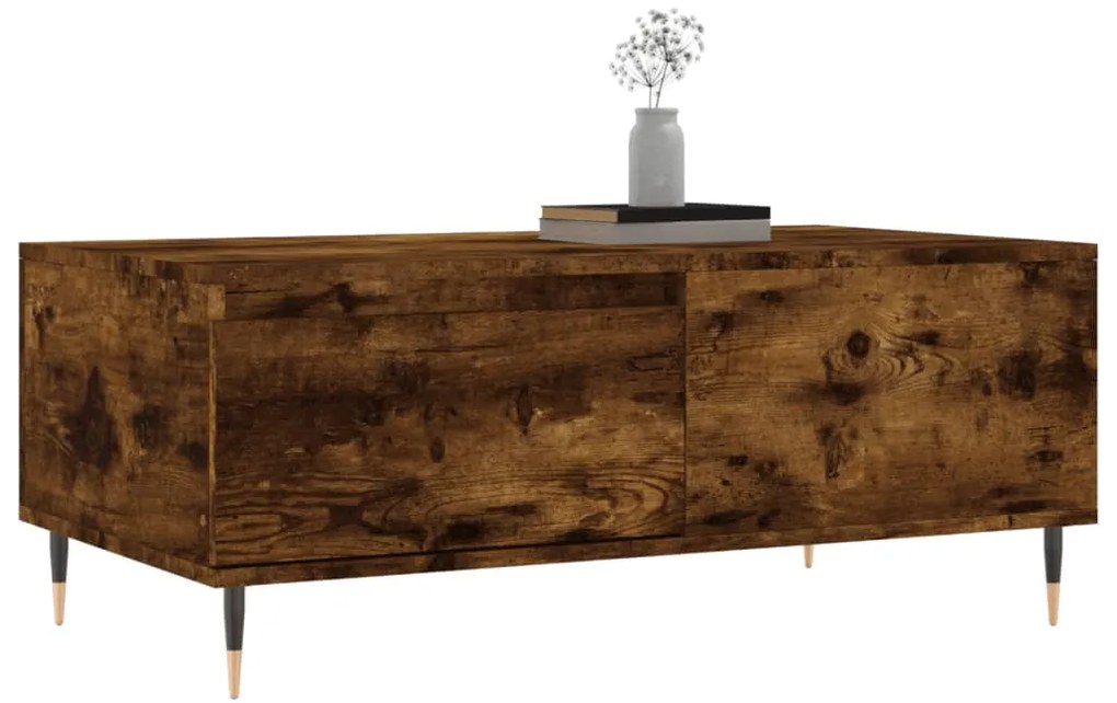 Mesa de centro 90x50x36,5 cm derivados madeira carvalho fumado