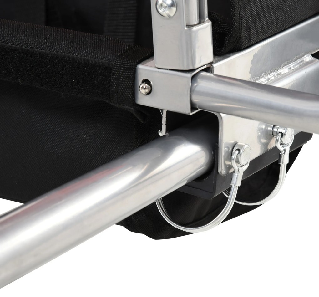 HOMCOM Reboque de Bicicleta 2 EM 1 para crianças de 2 lugares com Amortecedores Convertível em carrinho com barra e kit de corrida 129x85x105cm Vermelho